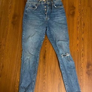 free people high waisted mom jeans